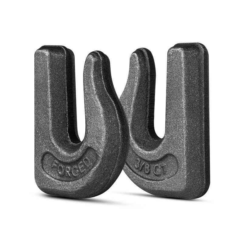 High-PQ 6Pack 3/8'' Weld-On Forged Clevis Grab Chain Hooks  Heavy Duty Forged Grade 70 Grade Utility Hook Weldable for Trailer Truck  Rigging  Car  SUV  RV  UTV  Tractors Loader Bucket-6600 LBS Capacity - Image 4